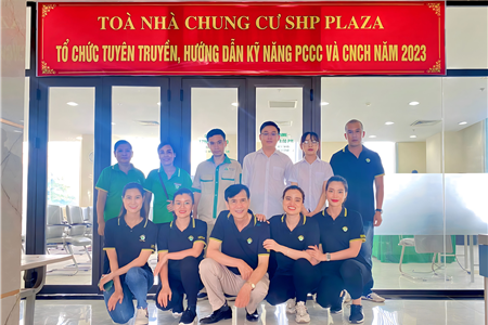 TỔ CHỨC TUYÊN TRUYỀN, HƯỚNG DẪN KỸ NĂNG PCCC VÀ CNCH TÒA NHÀ SHP PLAZA NĂM 2023