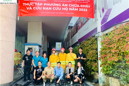 Hình Ảnh THỰC TẬP PHƯƠNG ÁN PHÒNG CHÁY VÀ CỨU NẠN CỨU HỘ tại Tòa Nhà SHP Plaza Năm 2022
